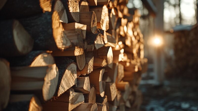 Types de bois de chauffage à 40 euros le stère et leurs caractéristiques