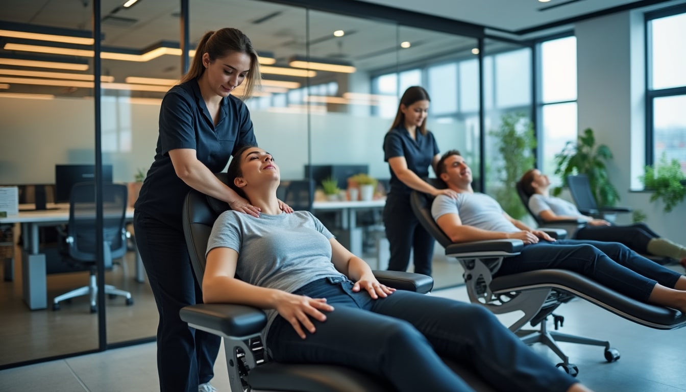 découvrez comment le massage assis et les solutions d’ergonomie de xavier court contribuent à votre bien-être au travail, en réduisant le stress, les tensions et en améliorant la qualité de vie au quotidien.