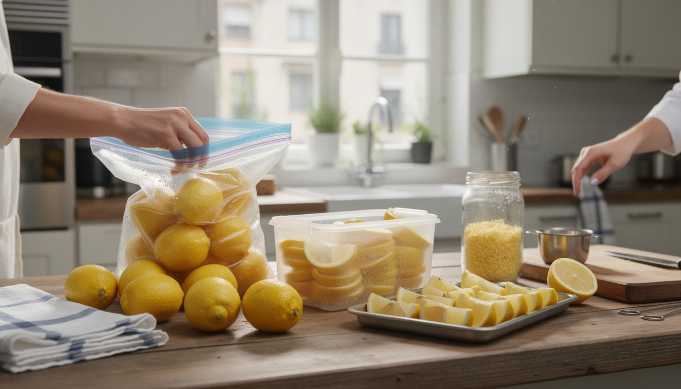 Les erreurs à éviter lorsque vous voulez congeler des citrons