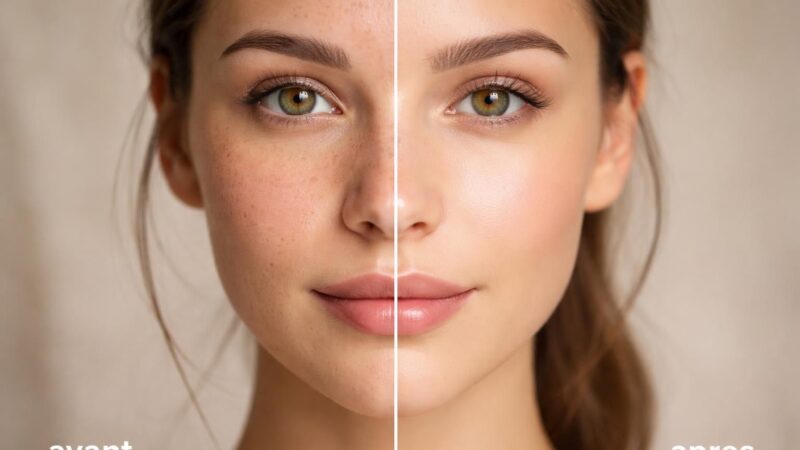 Avant et après un Dermaroller pour le visage : un guide vers une peau éclatante