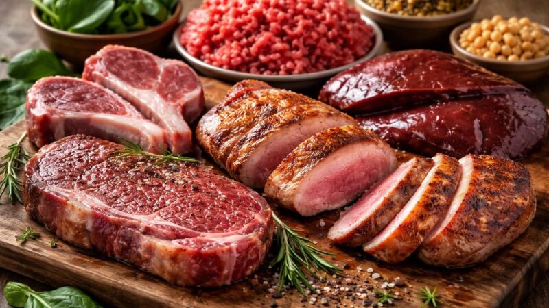 Viande rouge et fer : quel type de viande privilégier pour un meilleur apport nutritionnel ?