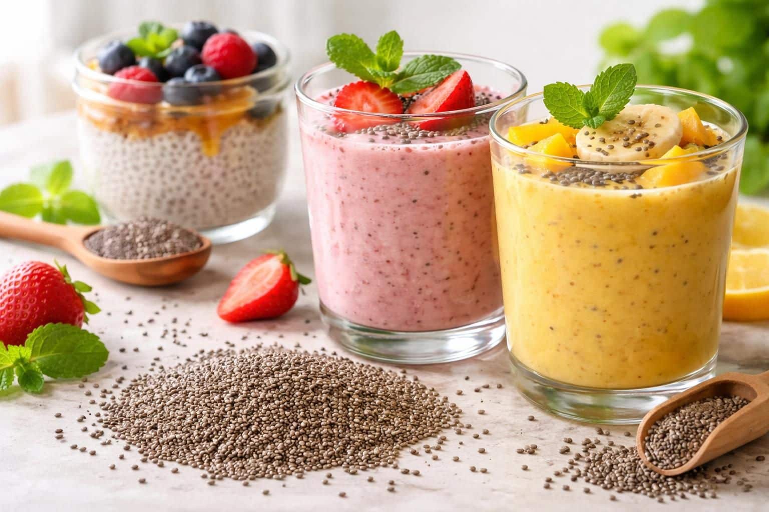 Graines de chia, comment les consommer dans vos smoothies et desserts