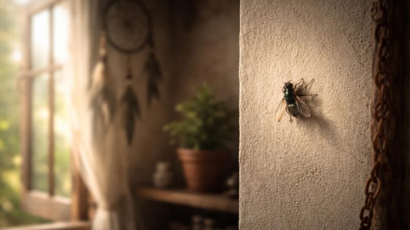 Signification de la mouche dans la maison : superstitions et croyances à connaître