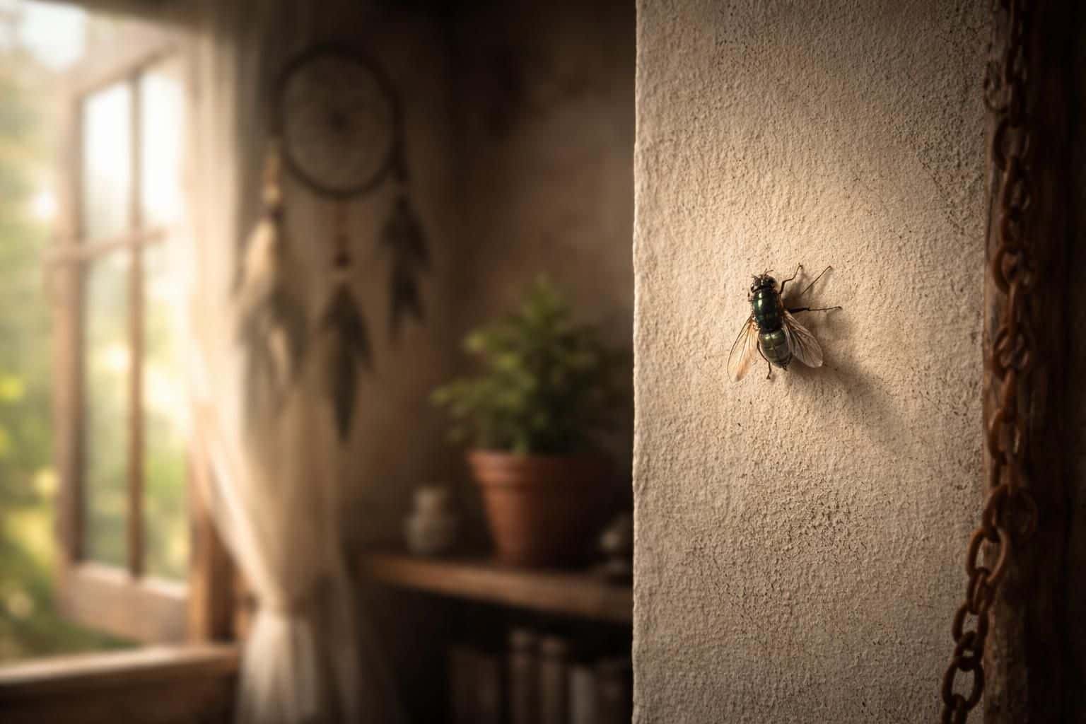 Signification de la mouche dans la maison : superstitions et croyances à connaître