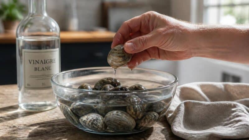 Comment nettoyer des coquillages au vinaigre blanc : astuces et conseils pratiques