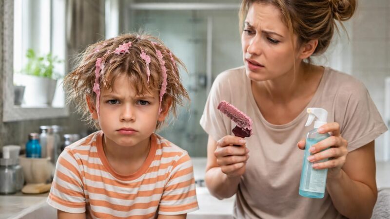 Pourquoi la gomme dans les cheveux est un véritable cauchemar pour les parents