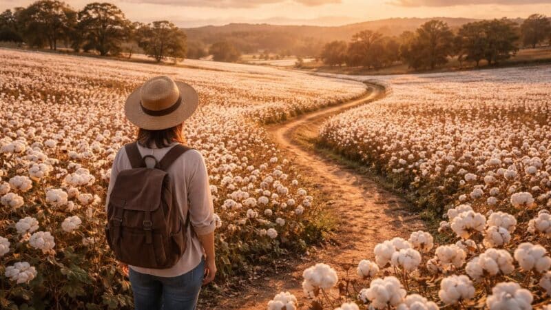 Comment visiter les champs de fleurs de coton : guide incontournable