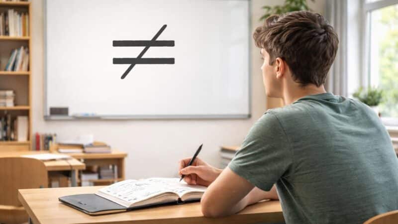 Déchiffrer le symbole égal barré : un guide pour les étudiants en mathématiques