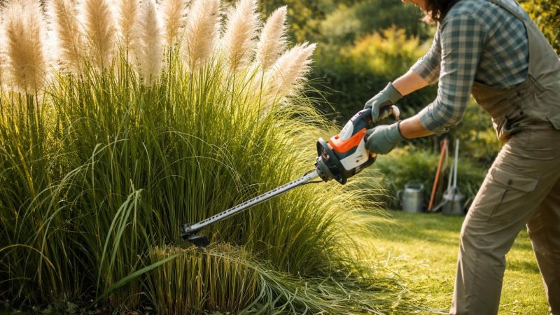 Bien tailler l&rsquo;herbe de la pampa : conseils pratiques et moments clés