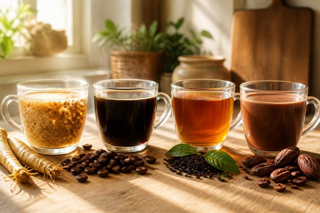 Comment la composition de la Ricoré se distingue des autres boissons chaudes