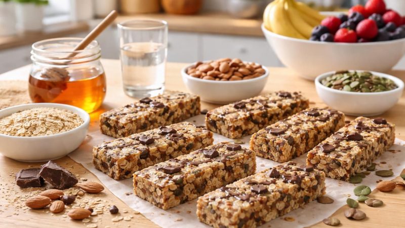 Recette de barre protéinée maison : économie et bien-être réunis